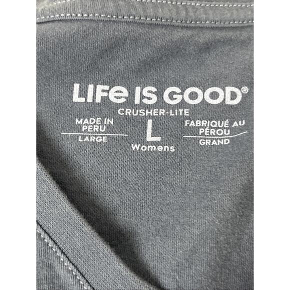 Life is Good Crusher Tee Size Large Wizard of Oz Dorothy Toto I Miss Kansas - Picture 7 of 9